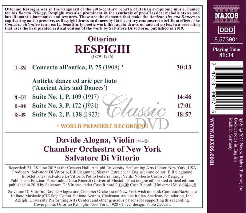 RESPIGHI, O.: Concerto all'antica / Ancient Airs and Dances, Suites Nos. 1-3 (CD)