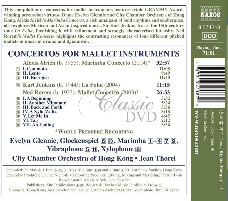 Concertos for Mallet Instruments - ALRICH, A. / JENKINS, K. / ROREM, N. (CD)