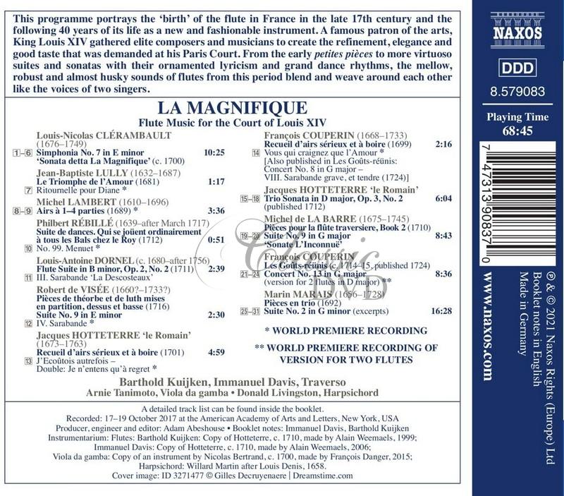 Flute Music / French Baroque CLERAMBAULT / DORNEL / LULLY (CD)