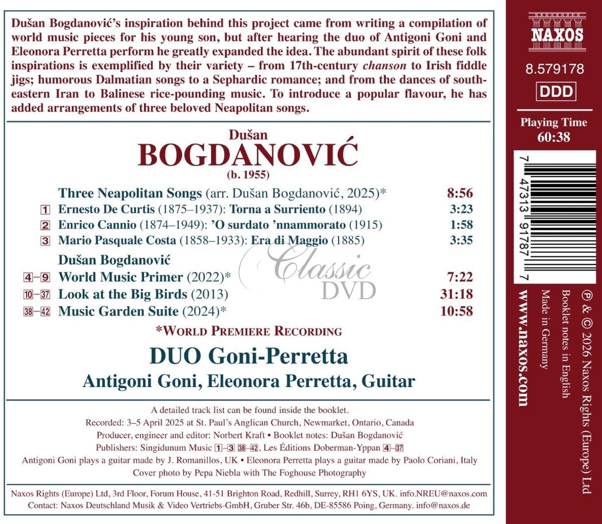 BOGDANOVIĆ, D.: Works for 2 Guitars (Music Gardens of the World) (CD)