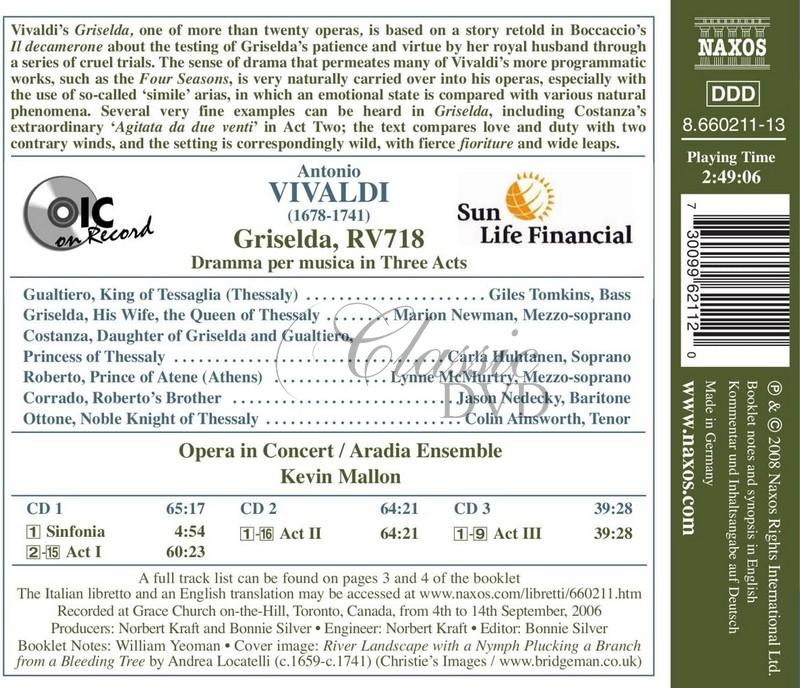 VIVALDI, A.: Griselda (3CD)