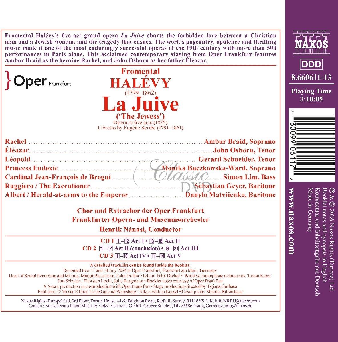 HALÉVY, F.: La Juive – Opera (3CD)