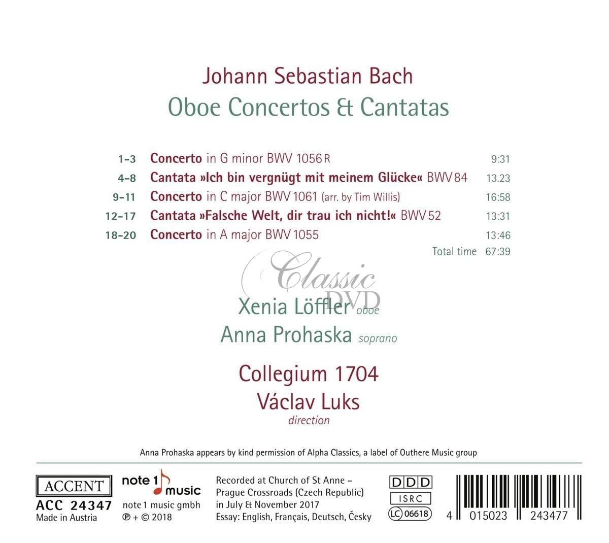Bach - Oboe Concertos & Cantatas (CD)