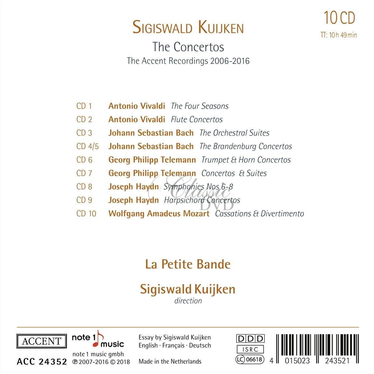 Sigiswald Kuijken - The Concertos 2006-2016 (10CD)