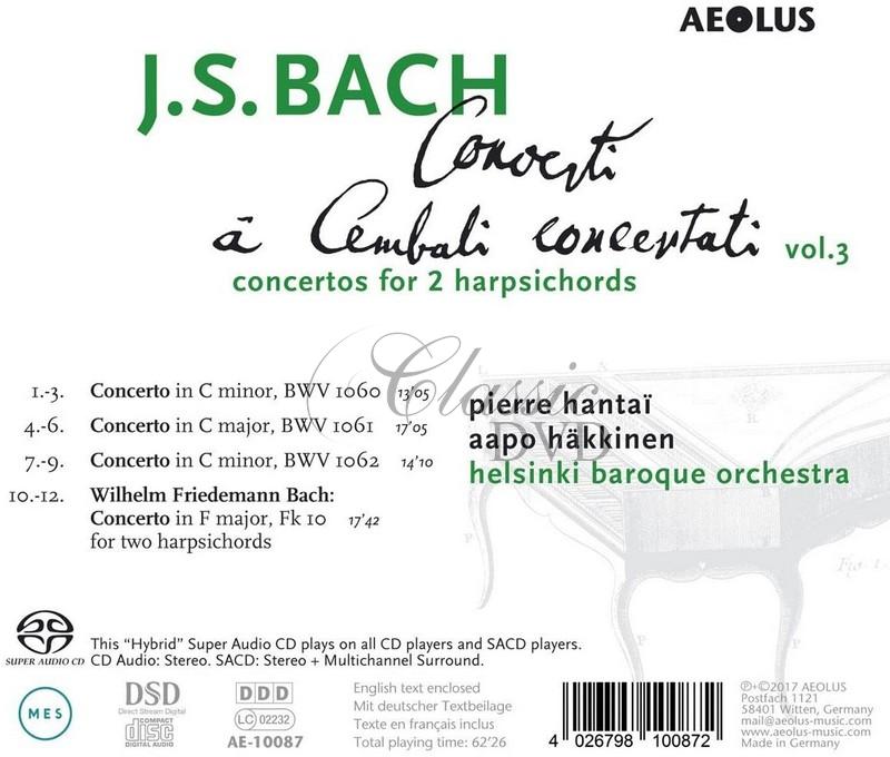 Bach: Concerti A Cembali Concertati Vol.3. Pierre Hantai (SACD)