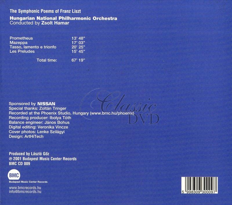Hungarian National Philharmonic Orchestra / cond. Zsolt Hamar - The Symphonic Poems of Franz Liszt (CD)