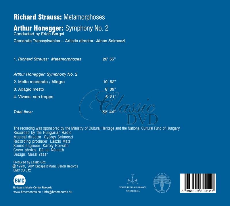 R. Strauss / A. Honegger, cond. Erich Bergel - Metamorphoses / Symphony No. 2 (CD)