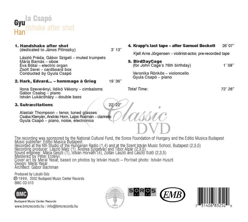 Gyula Csapo - Handshake after shot (CD)