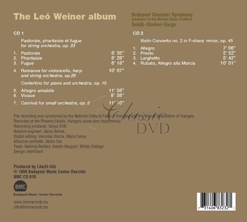 Budapest Chamber Orchestra - The Leó Weiner Album (2CD)