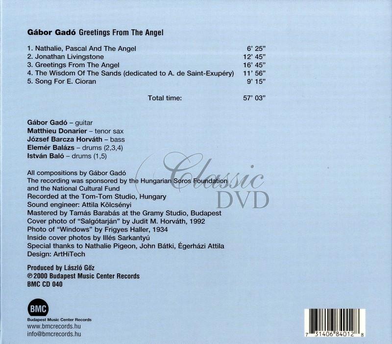 Gabor Gado - Greetings from the Angel (CD)