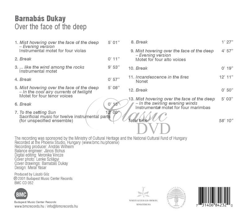 Barnabas Dukay - Over the face of the deep (CD)