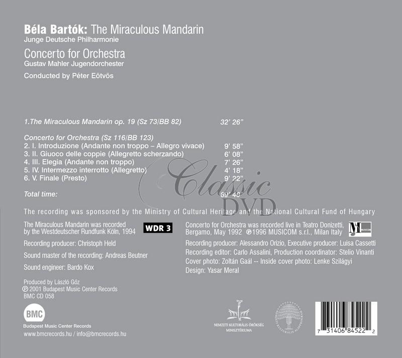  Béla Bartók, Peter Eötvös - The Miraculous Mandarin / Concerto For Orchestra (CD)