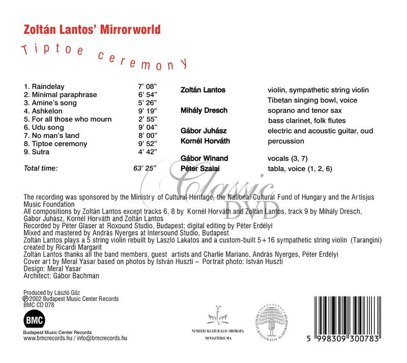 Zoltan Lantos' Mirrorworld - Tiptoe ceremony (CD)