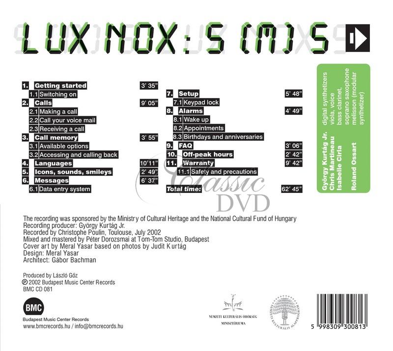 Lux Nox - S(M)S (CD)