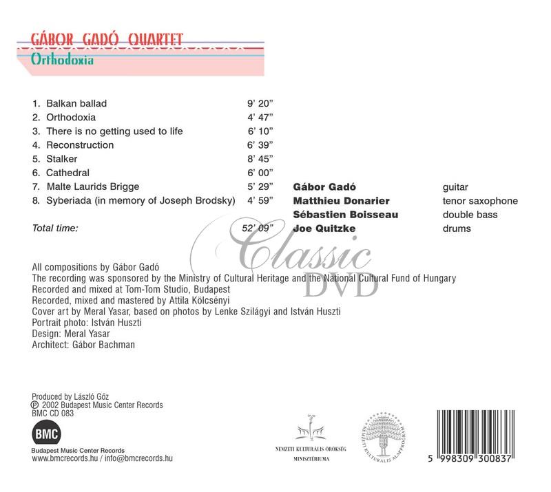 Gabor Gado Quartet - Orthodoxia (CD)
