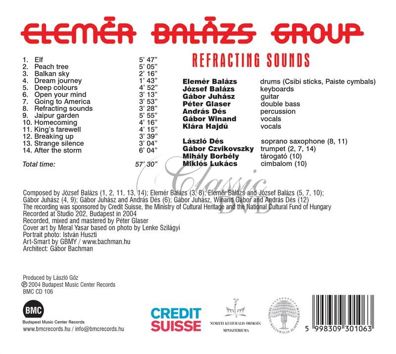 Elemér Balázs Group - Refracting sounds (CD)