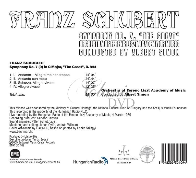 Schubert - Symphony 7 "The Great" (CD)