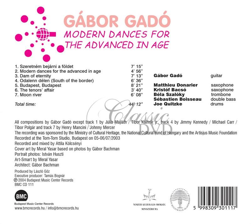 Gabor Gado - Modern dances for the advanced in age (CD)