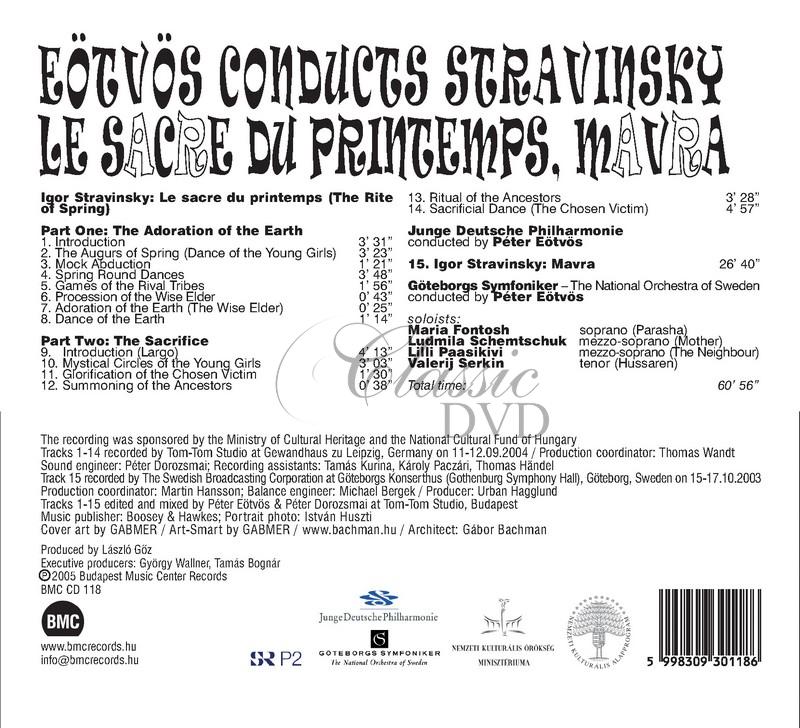 Eotvos conducts Stravinsky - Mavra / Sacre du printemps (CD)