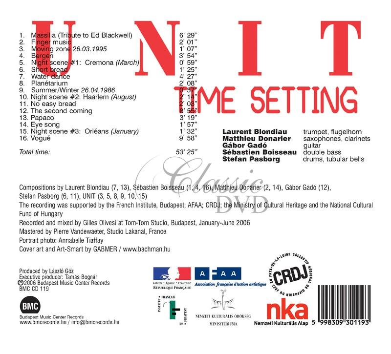 Unit - Time setting (CD)