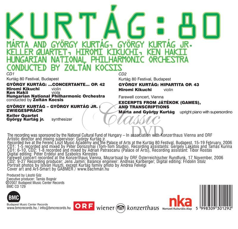 Gyorgy Kurtag - Kurtág 80 (2CD)