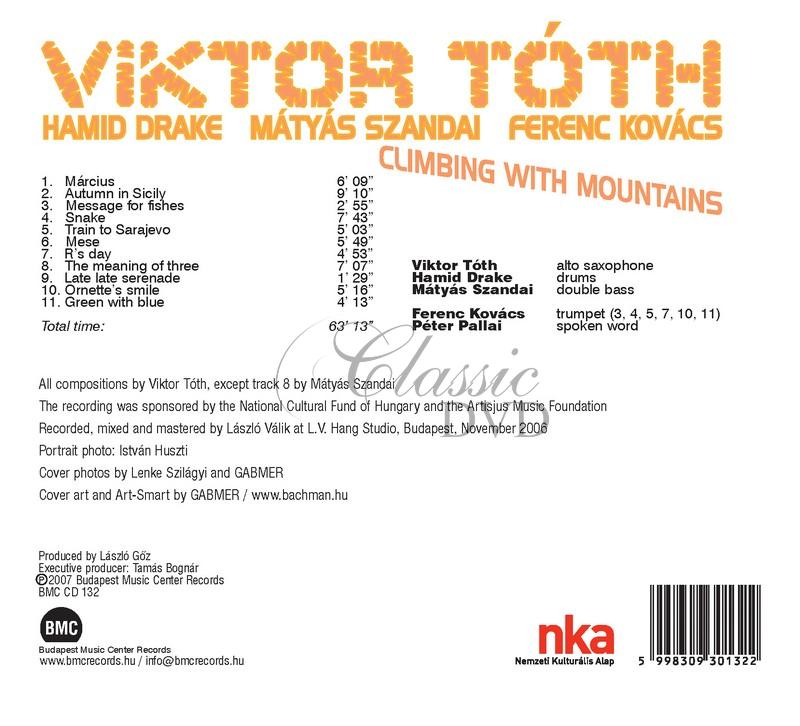 Viktor Tóth w. Mátyás Szanday / Hamid Drake / Ferenc Kovács - Climbing with mountains (CD)