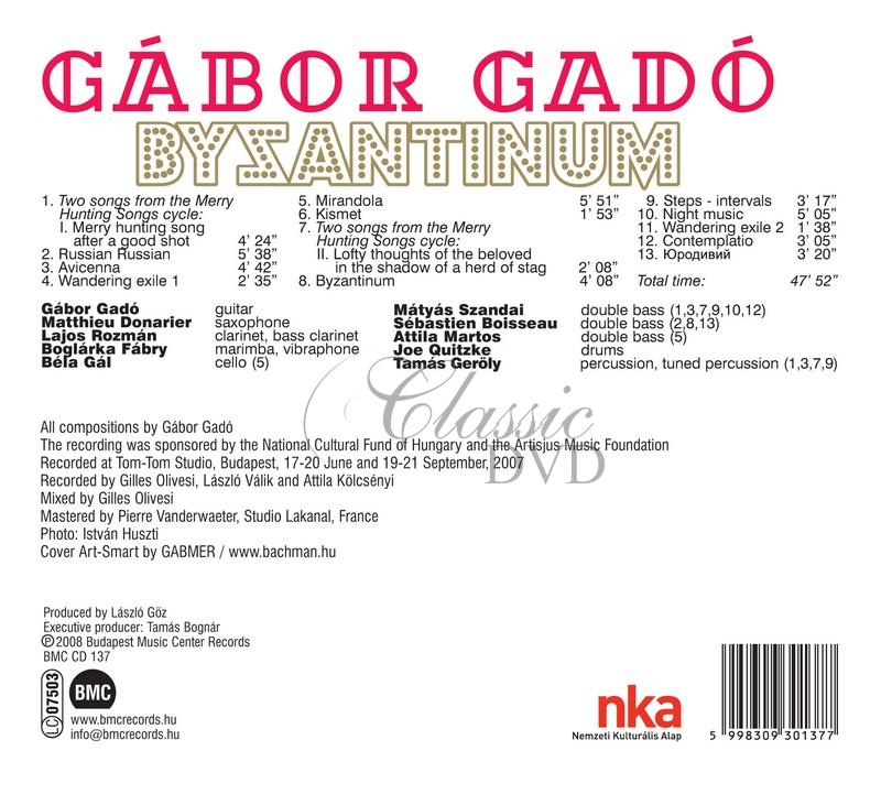 Gabor Gado - Byzantinum (CD)