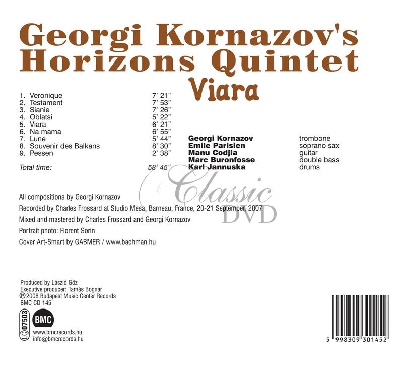 Georgi Kornazov's Horizons Quintet - Viara (CD)