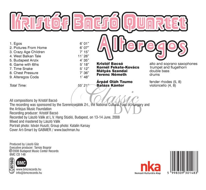 Kristof Bacso Quartet - Alteregos (CD)