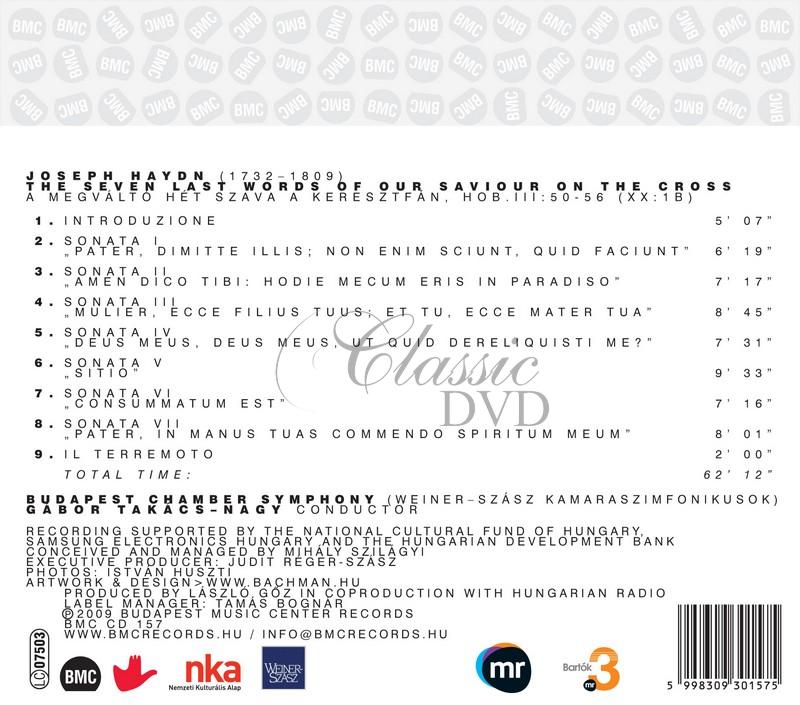 Weiner - Szász: Haydn  - The Seven Last Words of our Saviour on the Cross (CD)