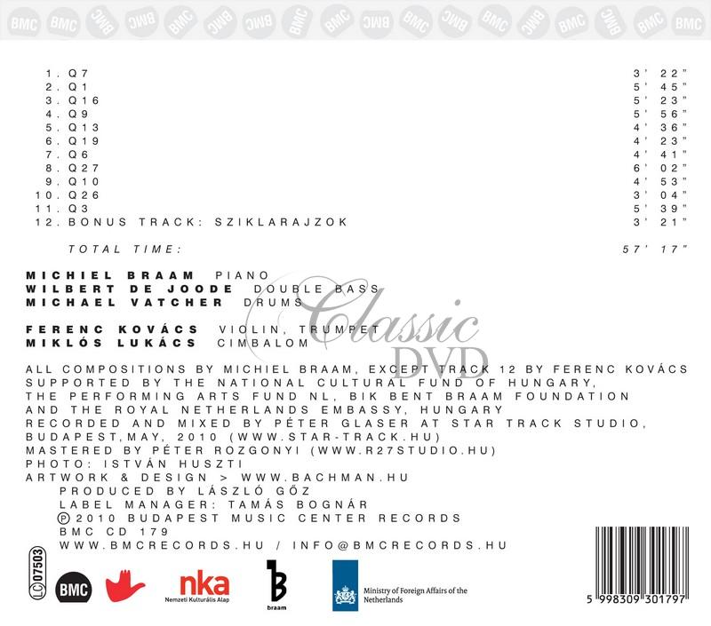 Trio BraamdeJoodeVatcher feat. Miklós Lukács and Ferenc Kovács - Quintet (CD)