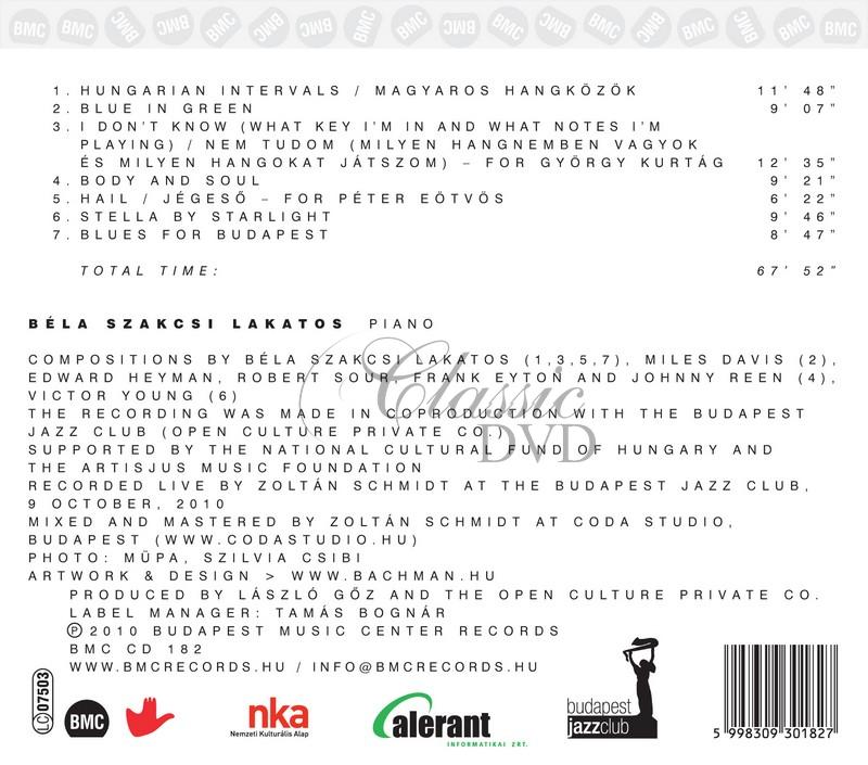 Béla Szakcsi Lakatos - Live at the Budapest Club (CD)