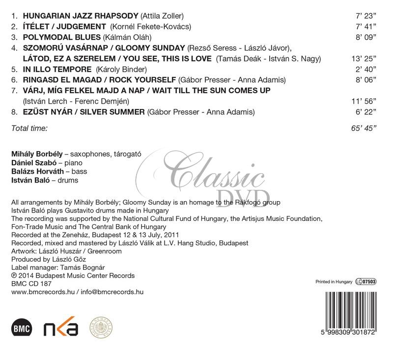Mihály Borbély Quartet - Hungarian JAZZ, BLUES & OLDIES - CD Rhapsody (CD)