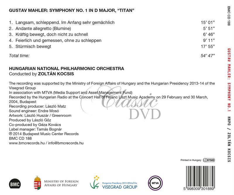 Gustav Mahler - Symphony No. 1 in D major, "Titan" (CD)