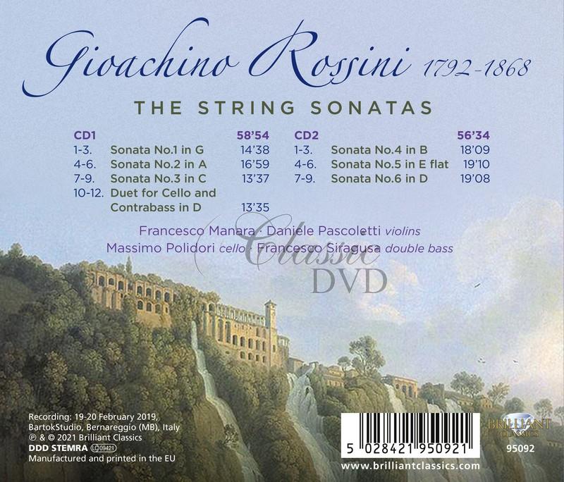 Rossini: String Sonatas. Quartetto Archi del Teatro alla Scala (2CD)