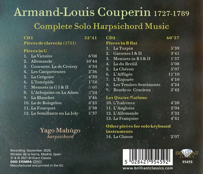 Couperin: Complete Solo Harpsichord Music. Yago Mahúgo (2CD)