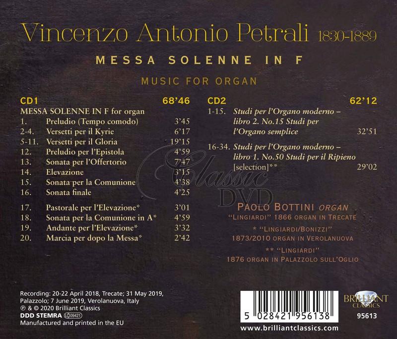 Petrali: Organ Music; Paolo Bottini (2CD)