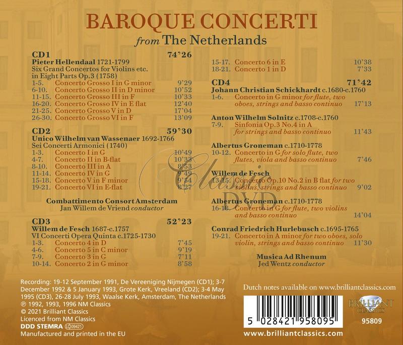 Baroque Concerti from The Netherlands (4CD)