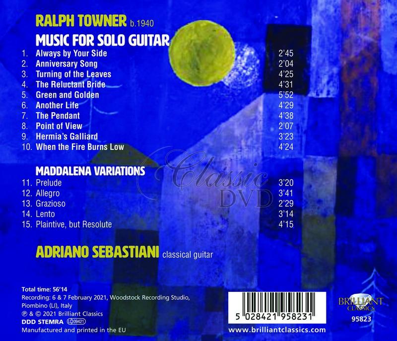 Towner: Music for Solo Guitar. Adriano Sebastiani (CD)