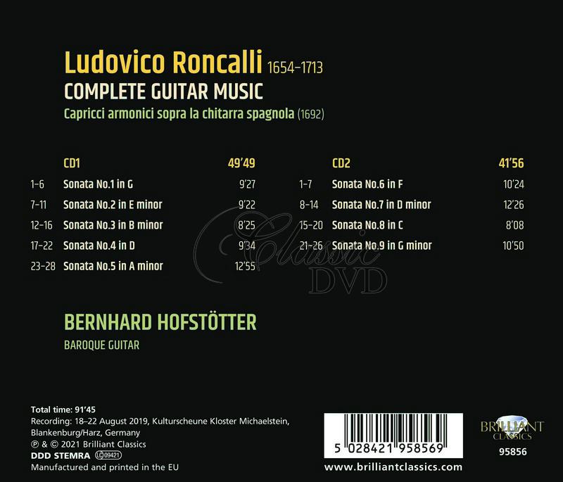 Roncalli: Complete Guitar Music. Bernhard Hofstötter (2CD)