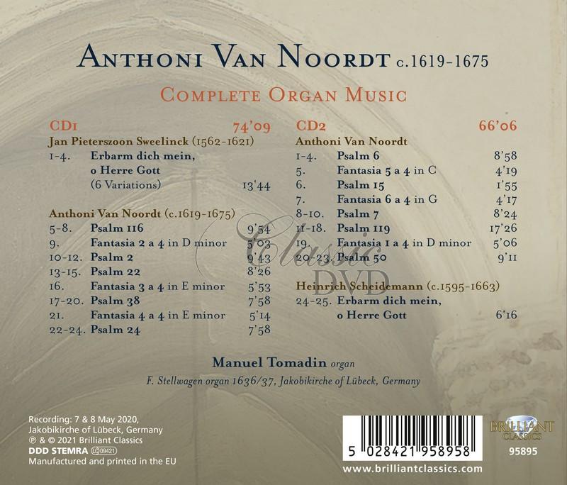 Anthoni Van Noordt: Complete Organ Music (2CD)
