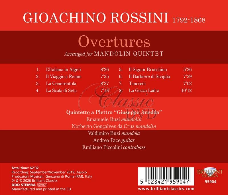 Rossini - Overtures arranged for Mandolin Quintet (CD)
