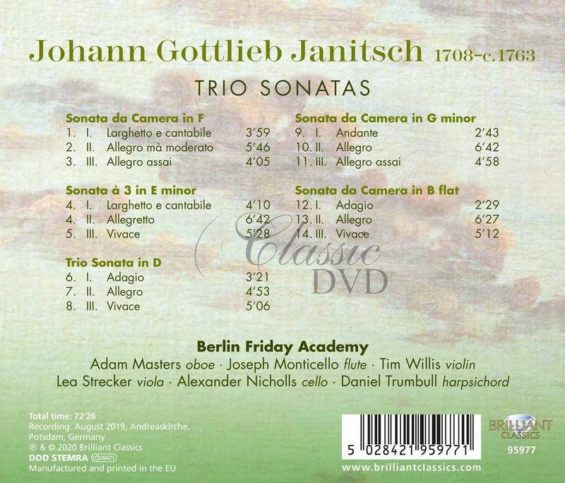 Janitsch: Trio Sonatas (CD)