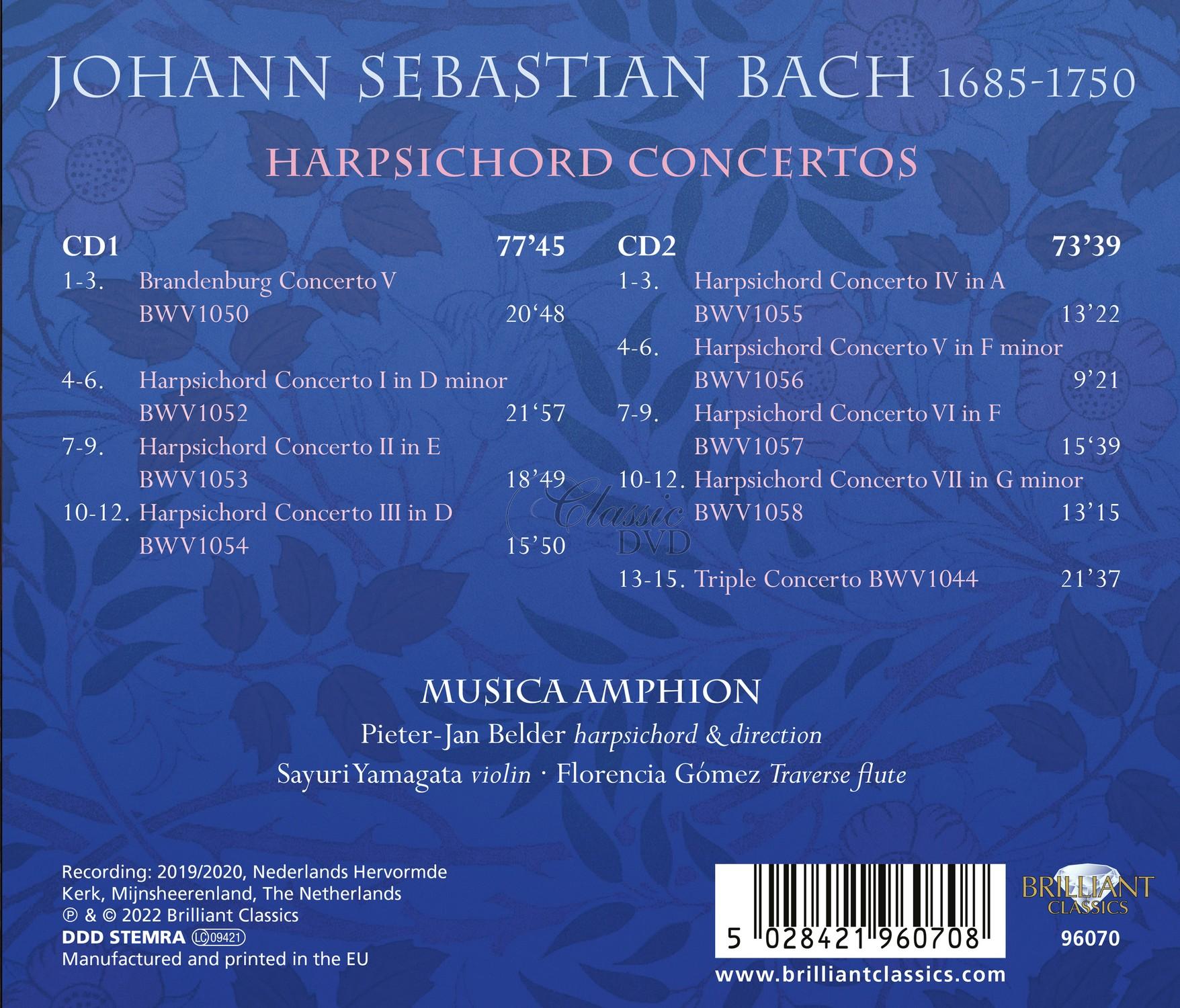 J.S. Bach: Harpsichord Concertos (2CD)