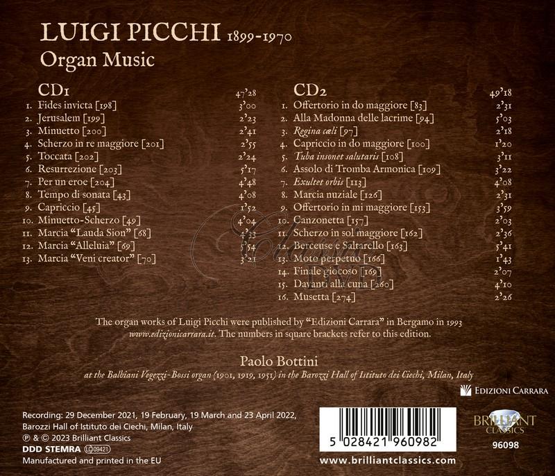 Picchi: Organ Music (2CD)