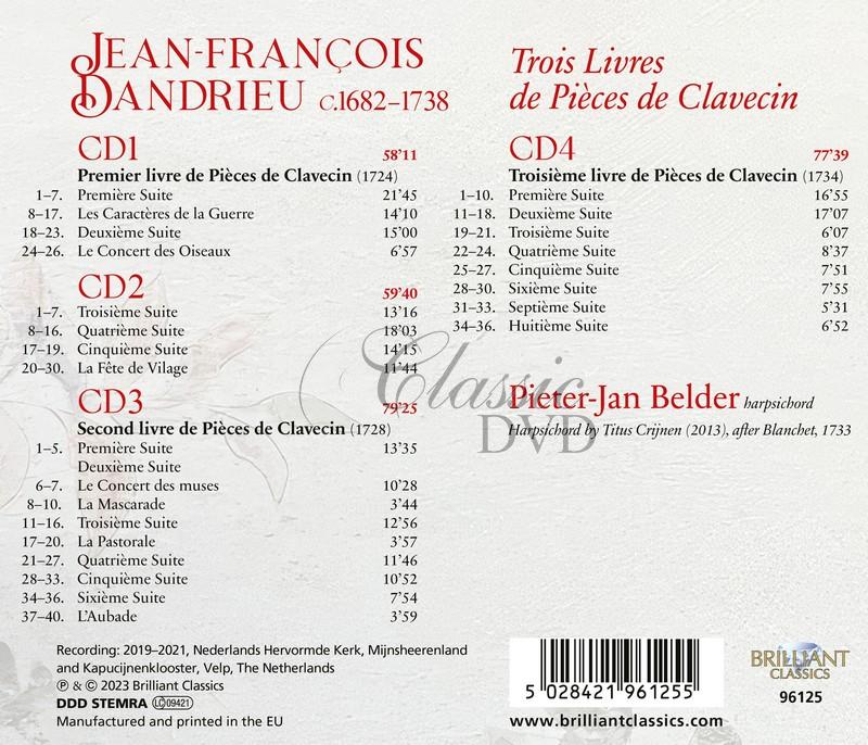 Dandrieu: Complete Music for Clavicembalo (4CD)