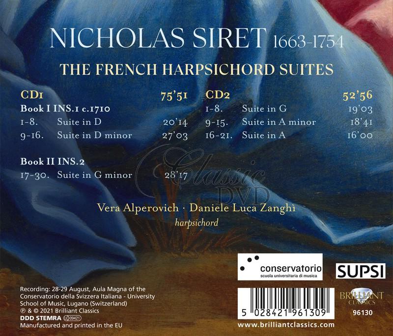 Siret: The French Harpsichord Suites. Vera Alperovich, Daniele Luca Zanghì (2CD)