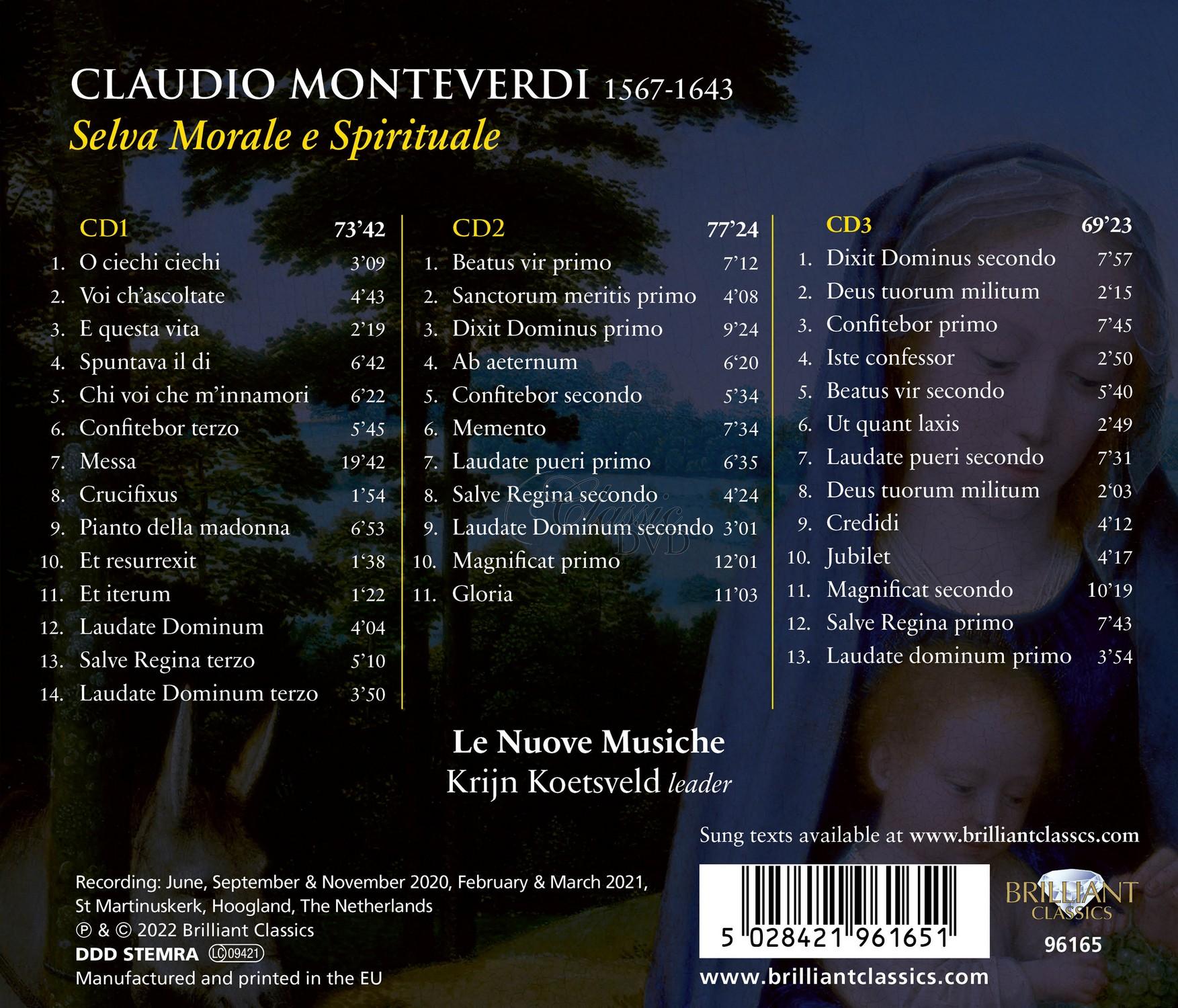 Monteverdi: Selva Morale e Spirituale (3CD)