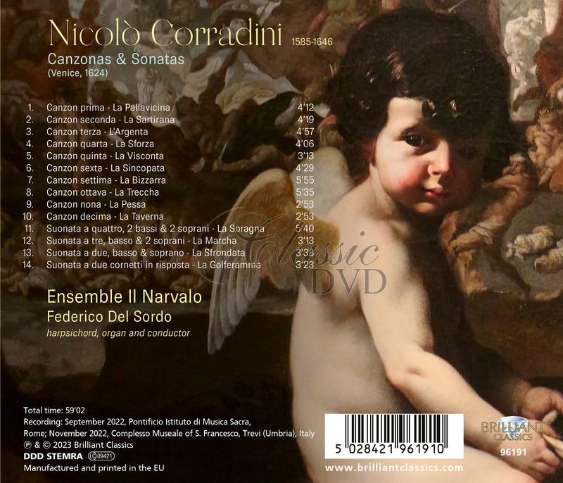 NICOLÒ CORRADINI: Canzonas & Sonatas (CD)