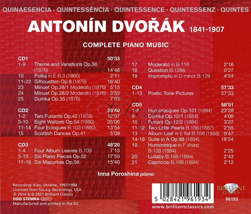 Dvorák: Complete Piano Music (5CD)